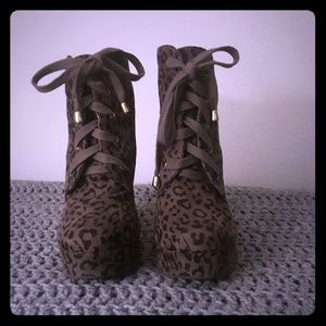 Leopard Print Booties